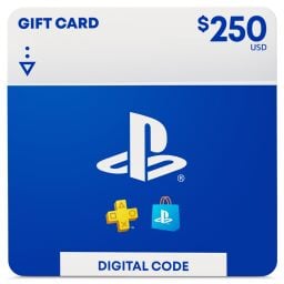 PlayStation store gift card digital code for $250