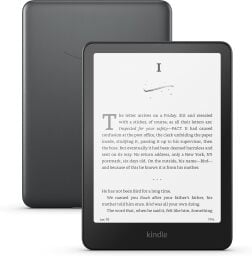 An Amazon Kindle Paperwhite Signature Edition