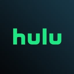 The green Hulu logo in front of a black background