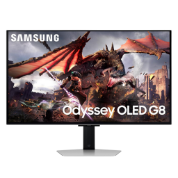 Samsung Odyssey G8 32" on a white background