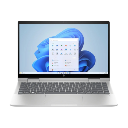 HP Envy x360 14-inch 2-in-1 laptop on a white background