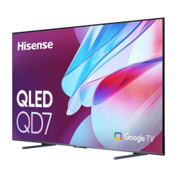 Hisense 100-inch QD7 QLED 4K Smart Google TV on a white background