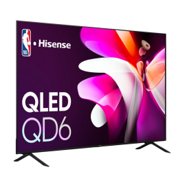 Hisense QD6 Series 75-inch QLED 4K UHD on a white background