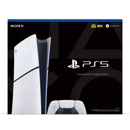 playstation 5 slim digital edition box on a white background