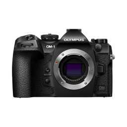 OLYMPUS OM-1 Micro Four Thirds camera on a white background