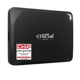 Crucial X10 Pro 2TB on a white background