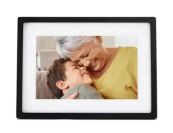 The Skylight frame shows an older woman nuzzling a child from its place on a white background.
