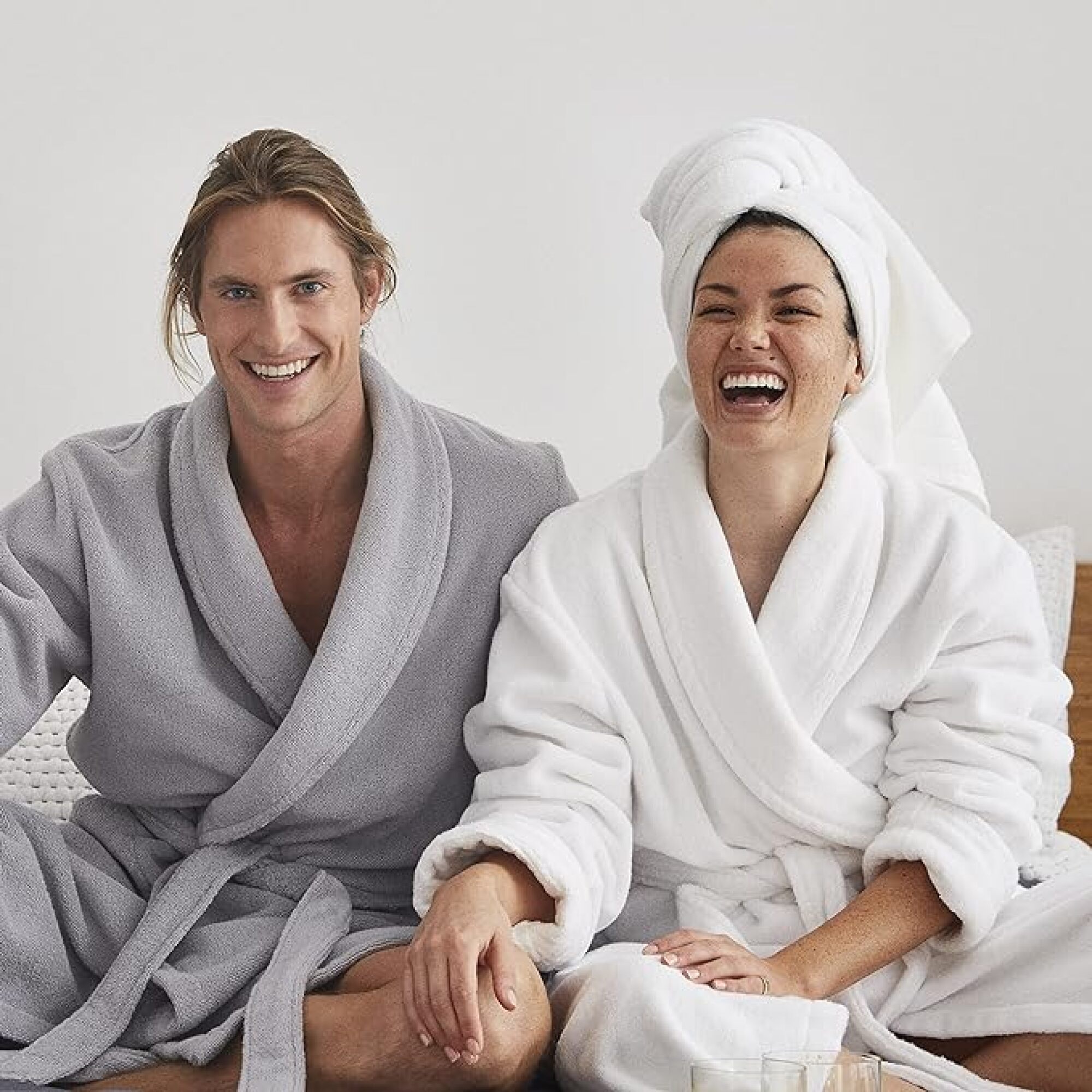 two people wearing robes
