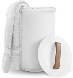 towel warmer with towel