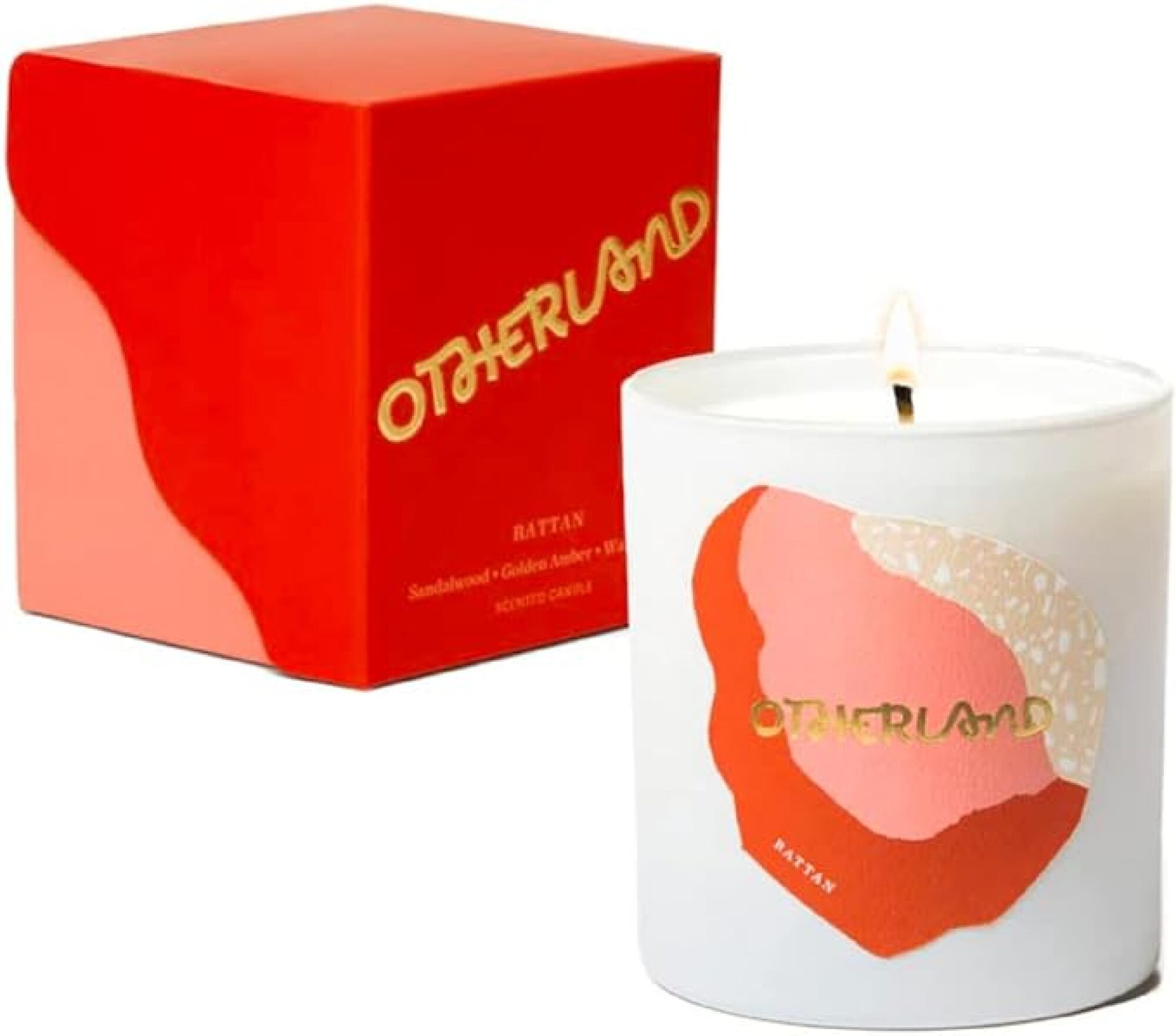 candle and package