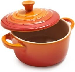 small orange cookware