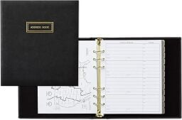 address book open and closed