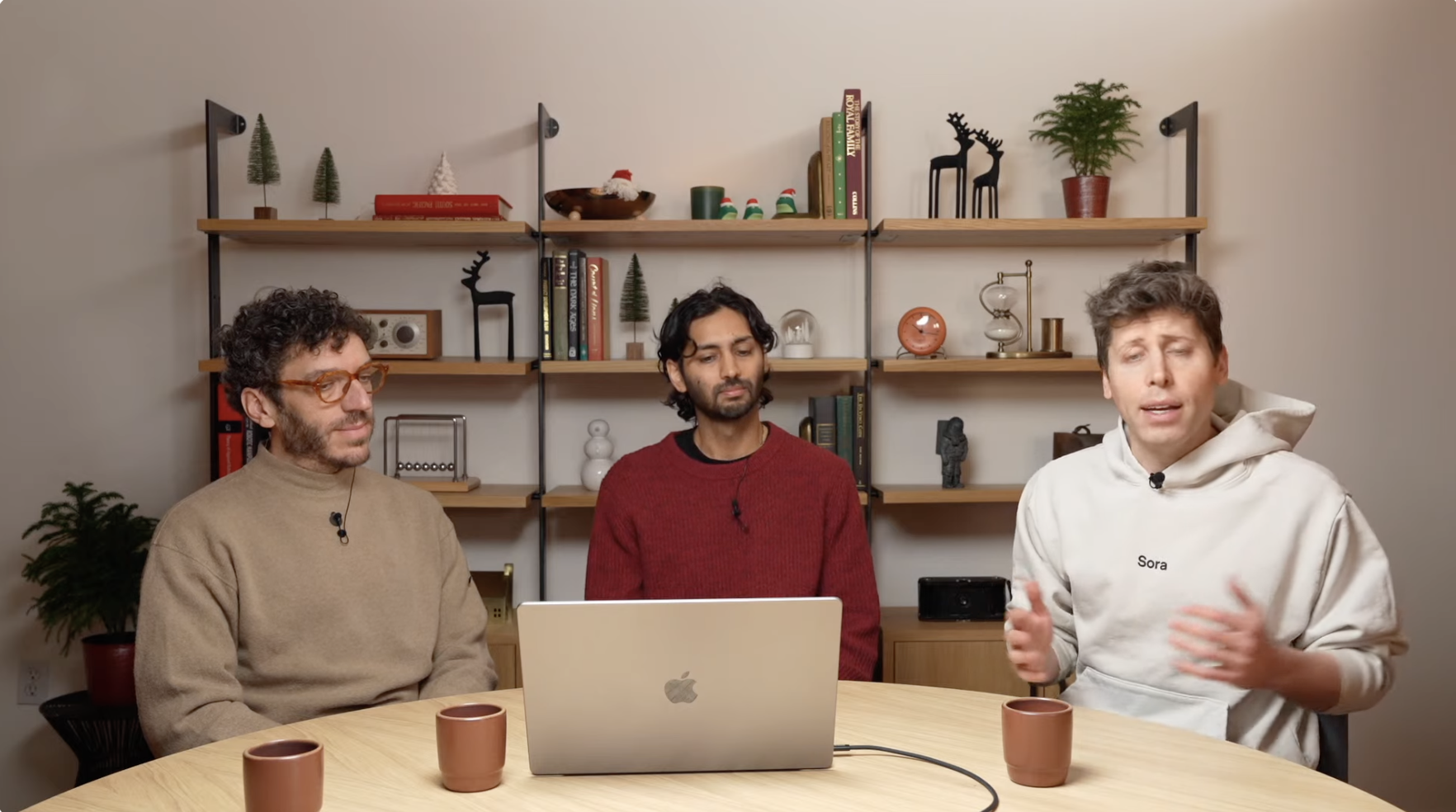 Sam Altman announcing Sora during 12 Days of OpenAI livestream