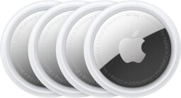 An Apple AirTag 4 pack appears on a white background.