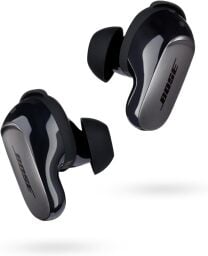 bose quietcomfort ultra earbuds on a white background