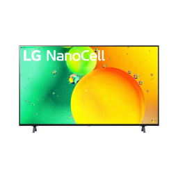 LG 55-inch NanoCell 75UQA Series 4K UHD Smart TV on a white background
