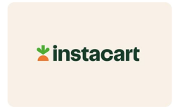 Instacart logo on tan backdrop