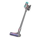 A Dyson vacuum appears on a white field.