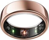 an oura ring in a rose gold colorway