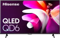 Hisense QLED TV with close up flower screensaver