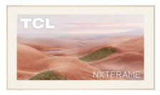 TCL NXTFRAME TV featuring hills landscape screensaver