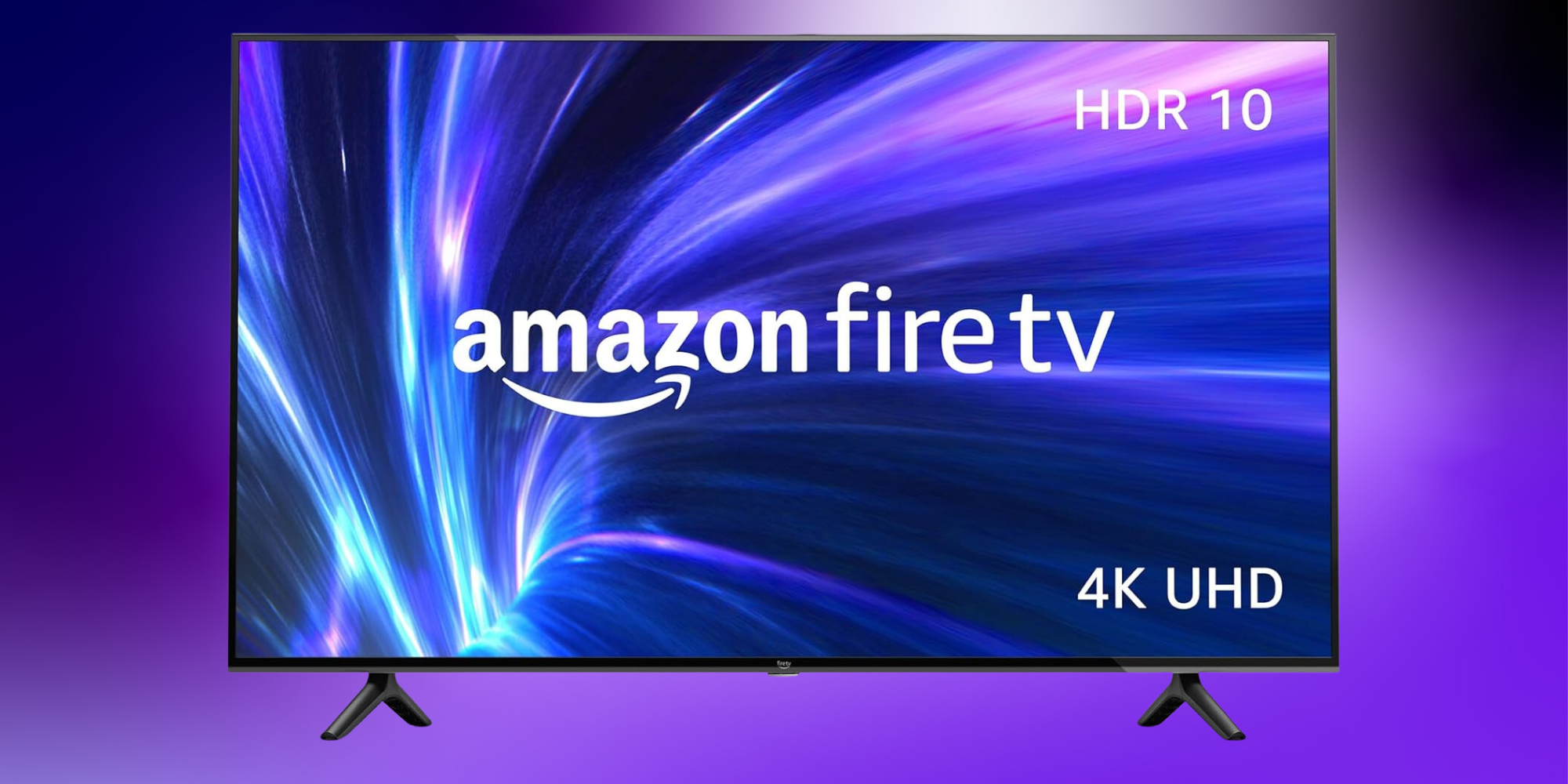 Amazon Fire TV 4-Series on a purple gradient background