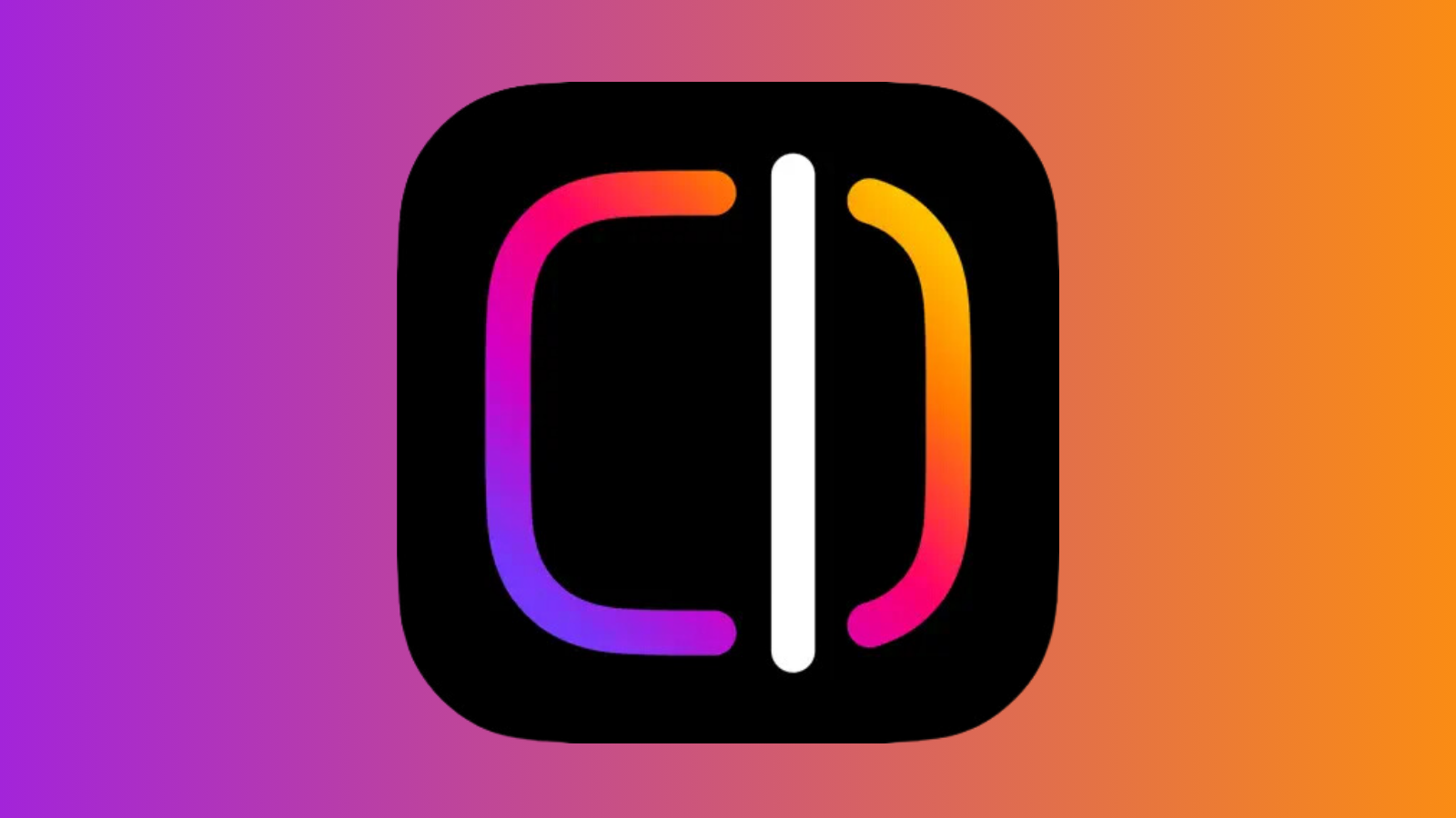 The Edits app icon on a purple and orange gradient background.