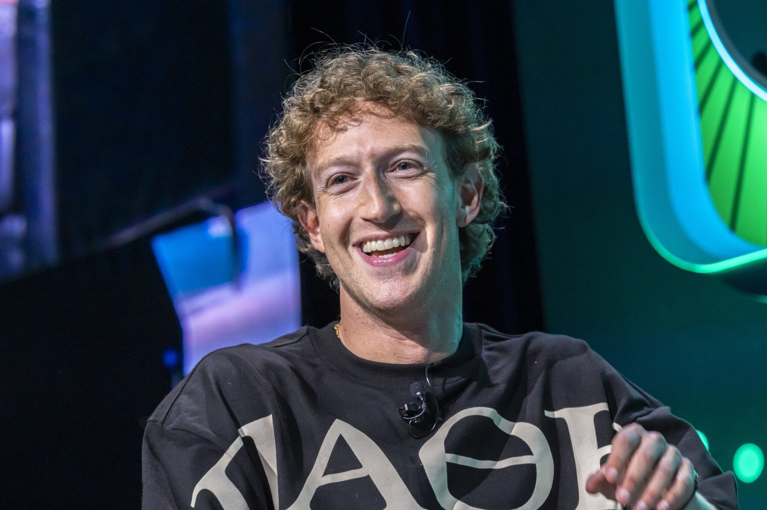 Mark Zuckerberg, chief executive officer of Meta Platforms Inc., during the Acquired LIVE event at the Chase Center in San Francisco, California, US, on Tuesday, Sept. 10, 2024. Listeners heard how Meta is playing a big role in defining the next decade of computing with AI.