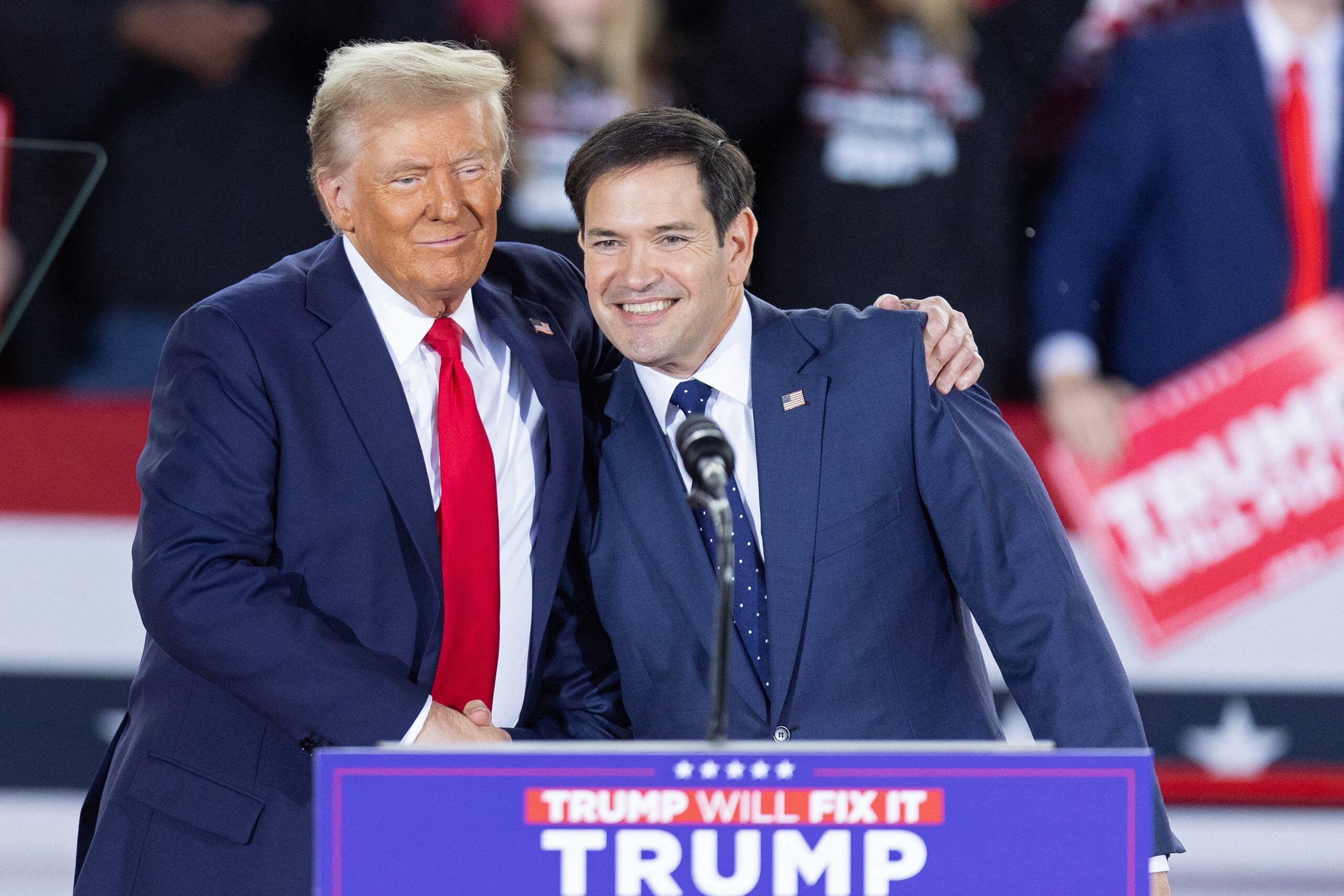 President Donald Trump and Secretary of State Marco Rubio