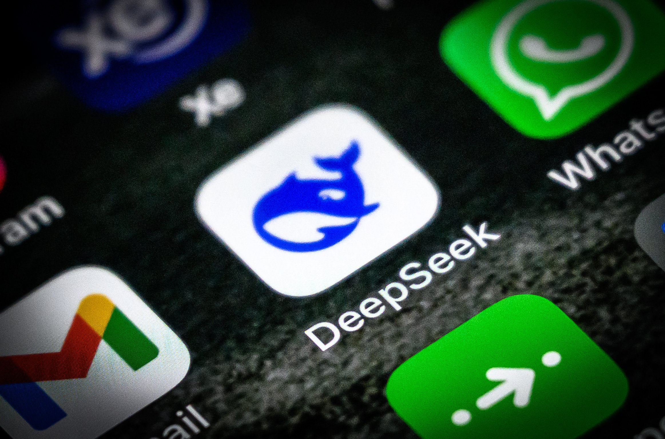 DeepSeek app seen on a smartphone screen.