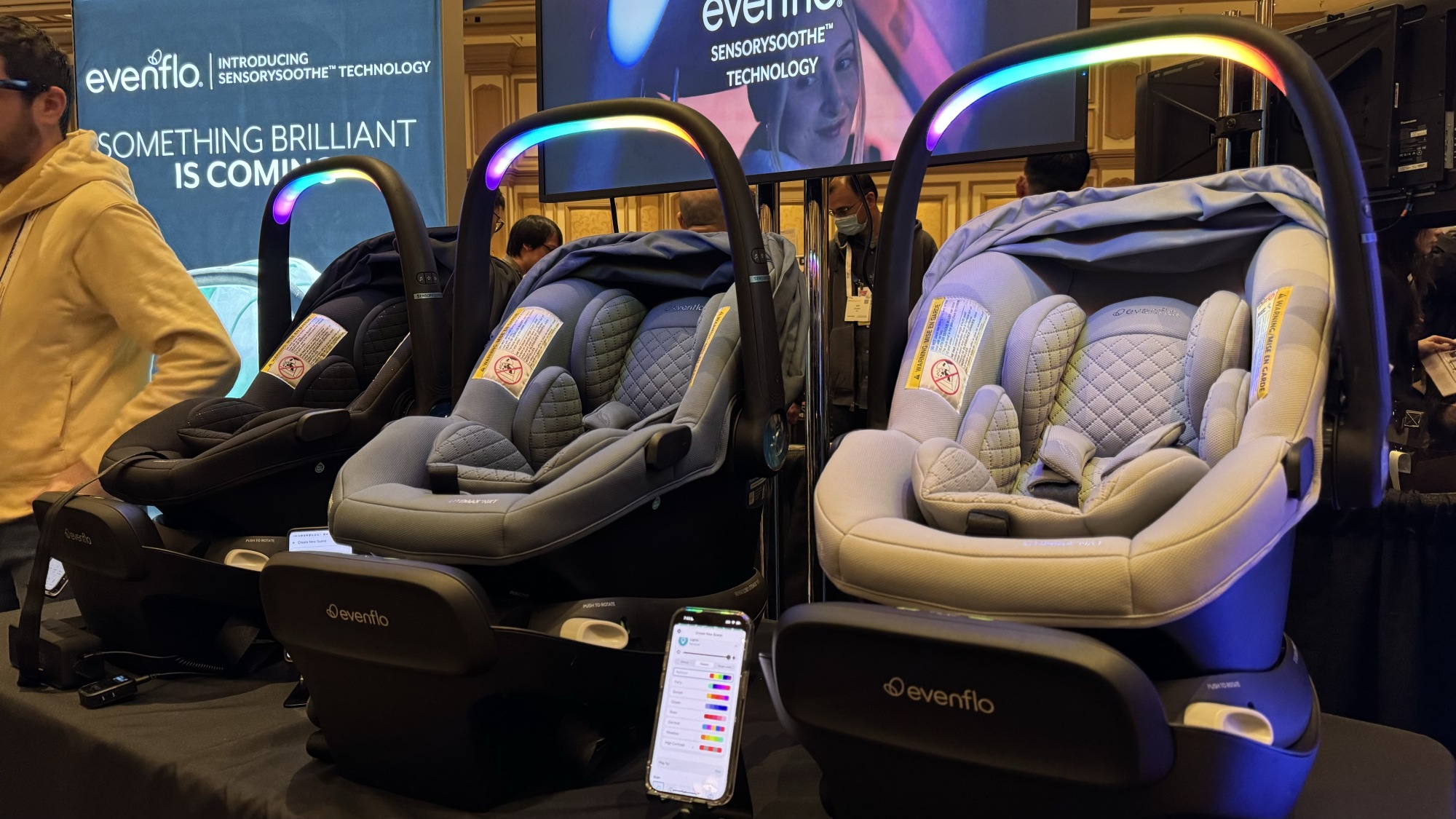 evenflo sensorysoothe car seats at ces 2025