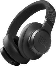 a black pair of JBL Live 660NC headphones