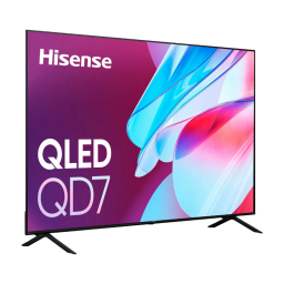 Hisense 65-inch QD7 QLED 4K UHD Smart Google TV on a white background