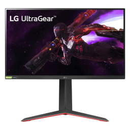 LG UltraGear monitor on white background