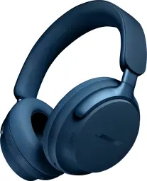 lunar blue bose quietcomfort ultra headphones on a white background