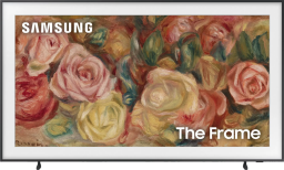 samsung the frame tv against a white background