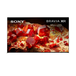 Sony 75-inch Mini LED 4K Google TV on a white background