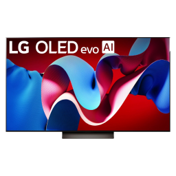 LG 65-inch C4 Series OLED evo 4K Smart TV on a white background