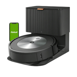 iRobot Roomba j7+ robot vacuum on a white background