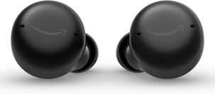 a black pair of amazon echo buds