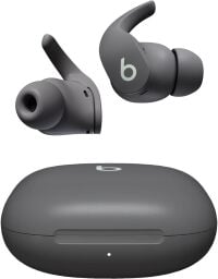 a grey pair of beats fit pro with included case