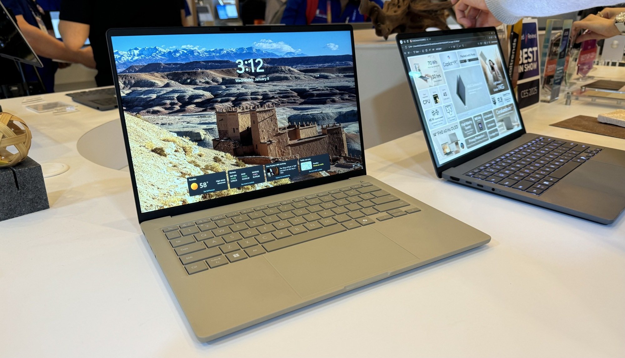 the asus zenbook a14 at ces 2025