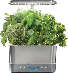 AeroGarden Harvest Elite with herbs growing inside