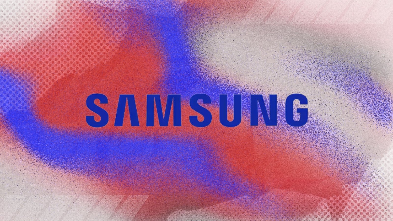 Samsung logo on gradient background
