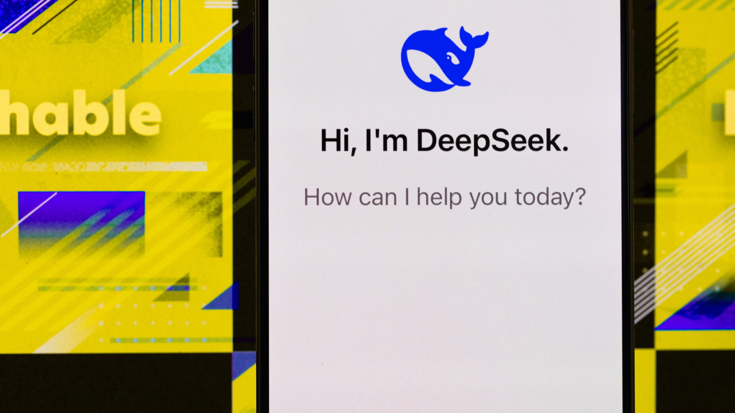 deepseek app on a smartphone 