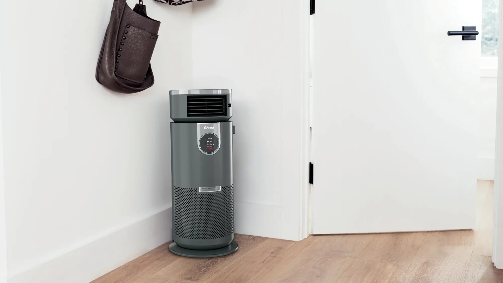 A Shark 3-in-1 air purifier in any entryway