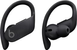 a black pair of the powerbeats pro earbuds