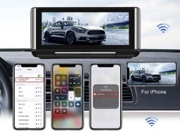 6.8 Foldable Touchscreen Car Display