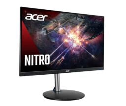 An Acer Nitro gaming monitor appears on a white background.