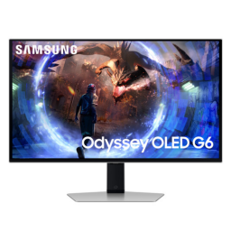 Samsung Odyssey OLED G6 Gaming Monitor on white background